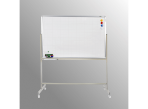 Single-side white magnetic board with movable legs